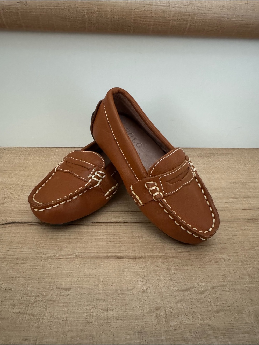 Polo by Ralph Lauren Kids Tan/Brown Penny Loafers